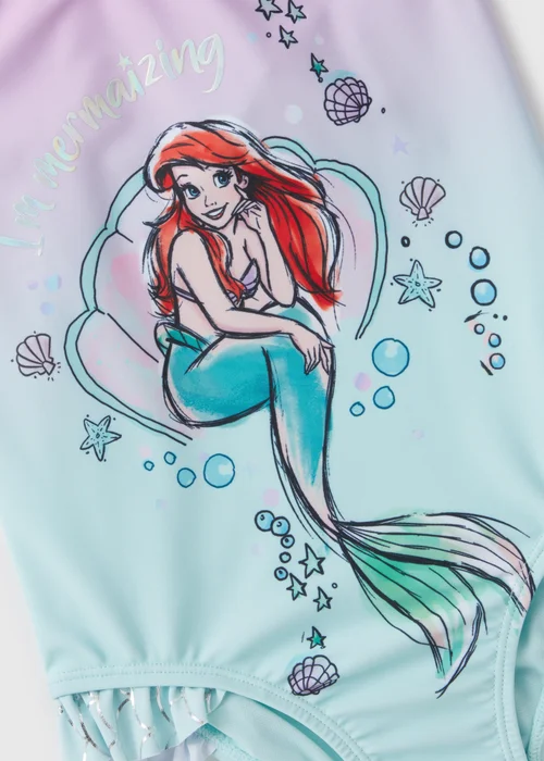 Disney Kids Green Ombre Ariel Swimsuit (1-7yrs) - 1 to 1 half years Image 2