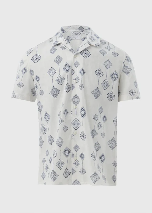 Ecru Embroidery Print Shirt - Small Image 5