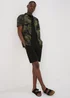 Khaki Leaf Print Shirt - Small Image 4