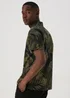 Khaki Leaf Print Shirt - Small Image 2