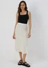 White Spot Design Flared Hem Midi Skirt - Size 8 Image 4