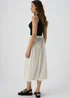 White Spot Design Flared Hem Midi Skirt - Size 8 Image 2
