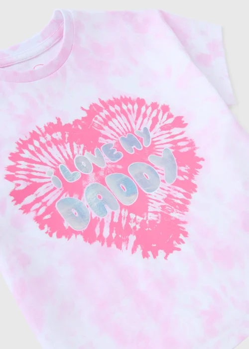 Girls Pink Tie Dye T-Shirt (1-7yrs) - 1 to 1 half years Image 2