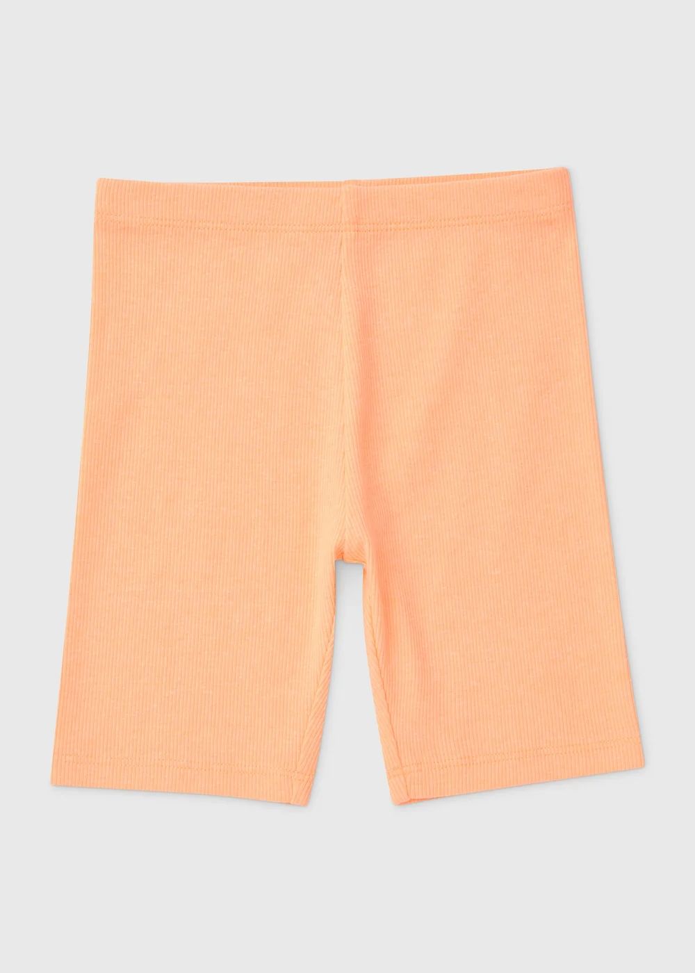 Girls Coral Orange Cycling Shorts (1-7yrs) - 1 half year to 2 Image 1