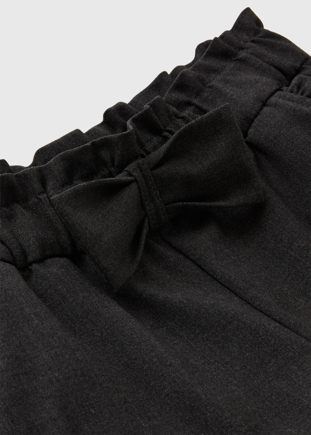 Girls Grey Bow School Shorts (3-13yrs) - 4 Yrs Image 2