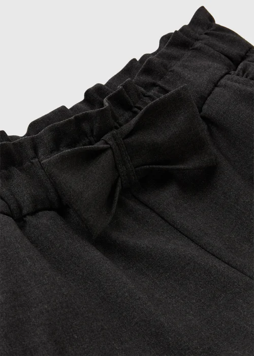 Girls Grey Bow School Shorts (3-13yrs) - 4 Yrs Image 2