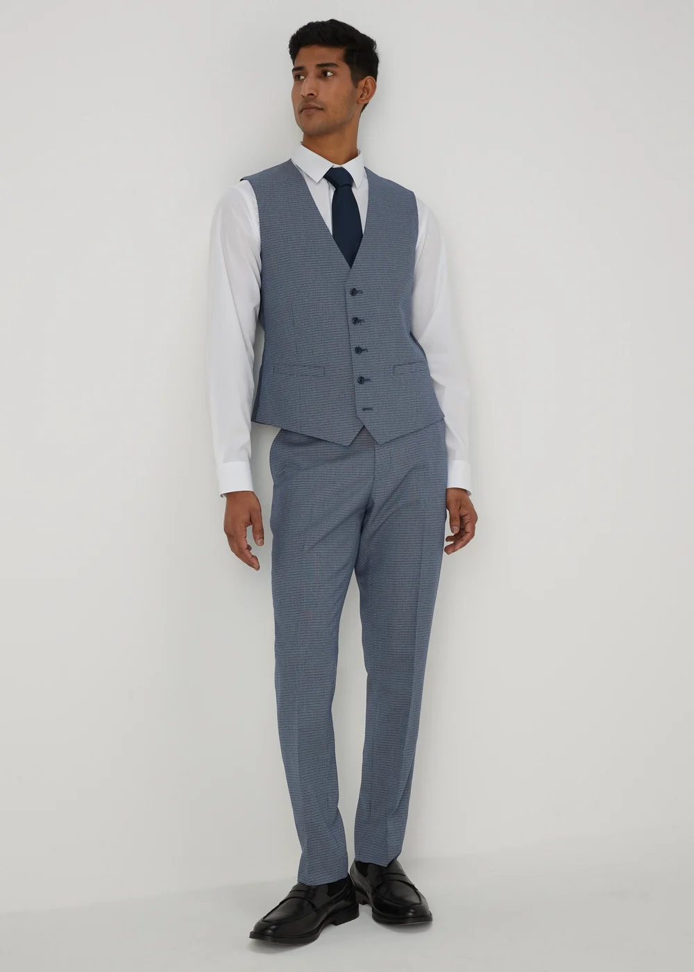 Taylor & Wright Richie Blue Skinny Fit Trousers - 32 Waist 29 Leg Image 4