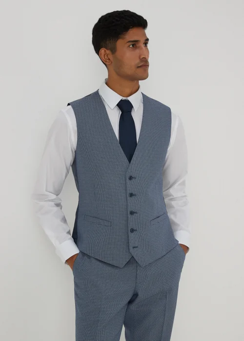 Taylor & Wright Richie Blue Waistcoat - Small Image 4