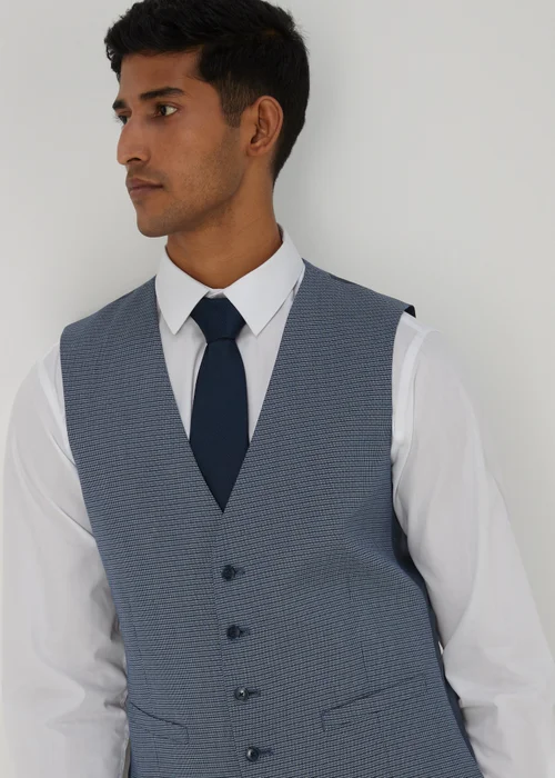 Taylor & Wright Richie Blue Waistcoat - Small Image 1