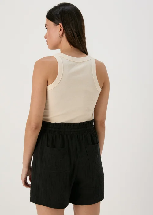 Black Double Cloth Shorts - 8 Image 2