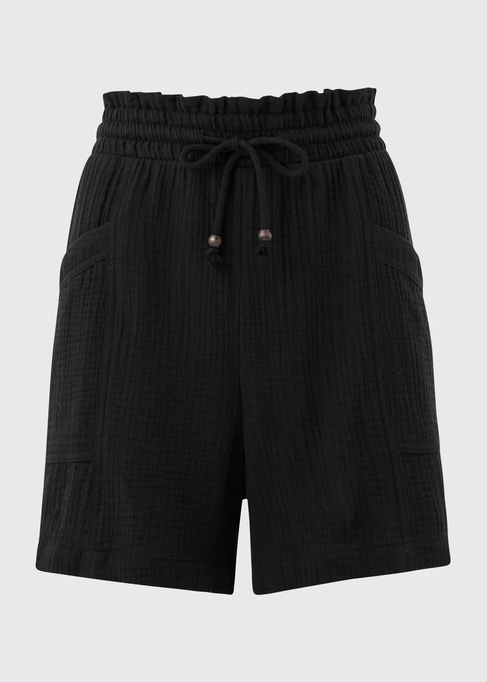 Black Double Cloth Shorts - 8 Image 5