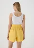 Yellow Double Cloth Shorts - 8 Image 2
