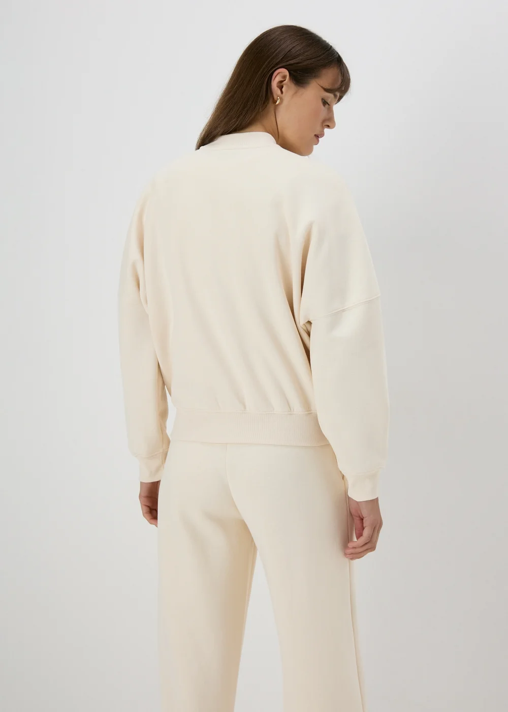 Cream Bomber Jacket - S Image 2
