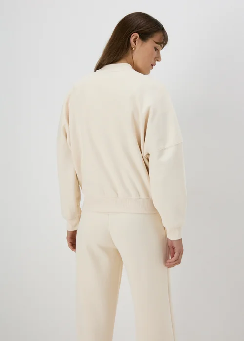 Cream Bomber Jacket - S Image 2