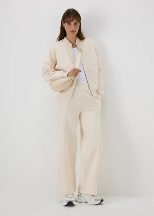 Cream Bomber Jacket - S Image 4