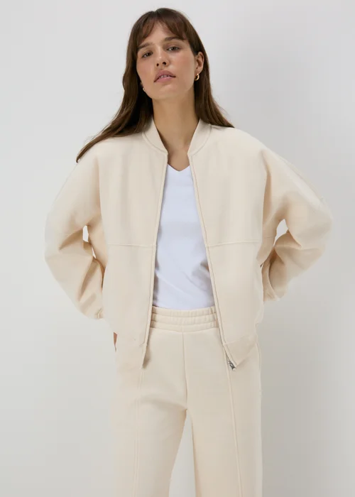 Cream Bomber Jacket - S Image 1