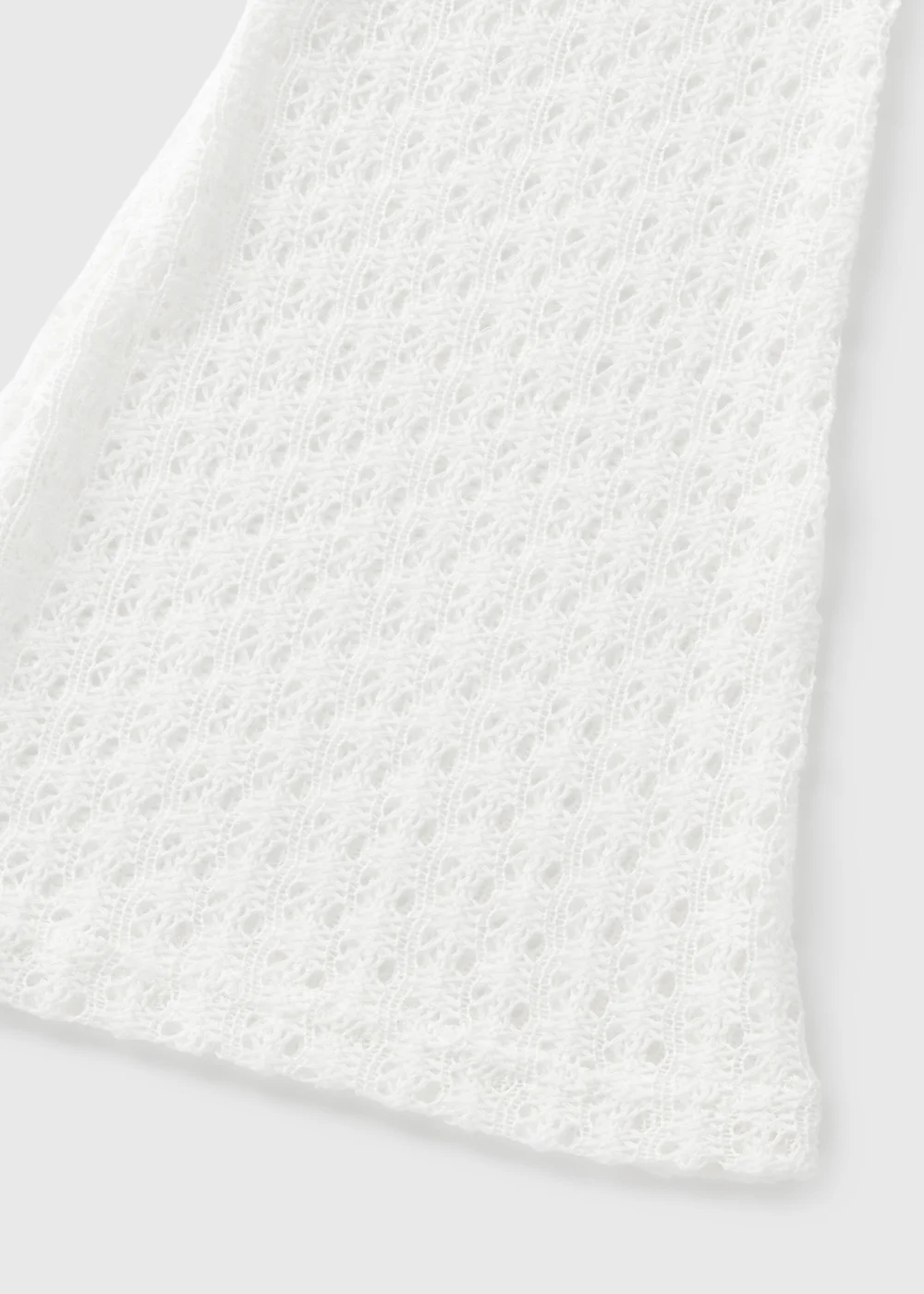 Girls Cream Lace Crochet Flare Trousers (7-15yrs) - 8 Yrs Image 2