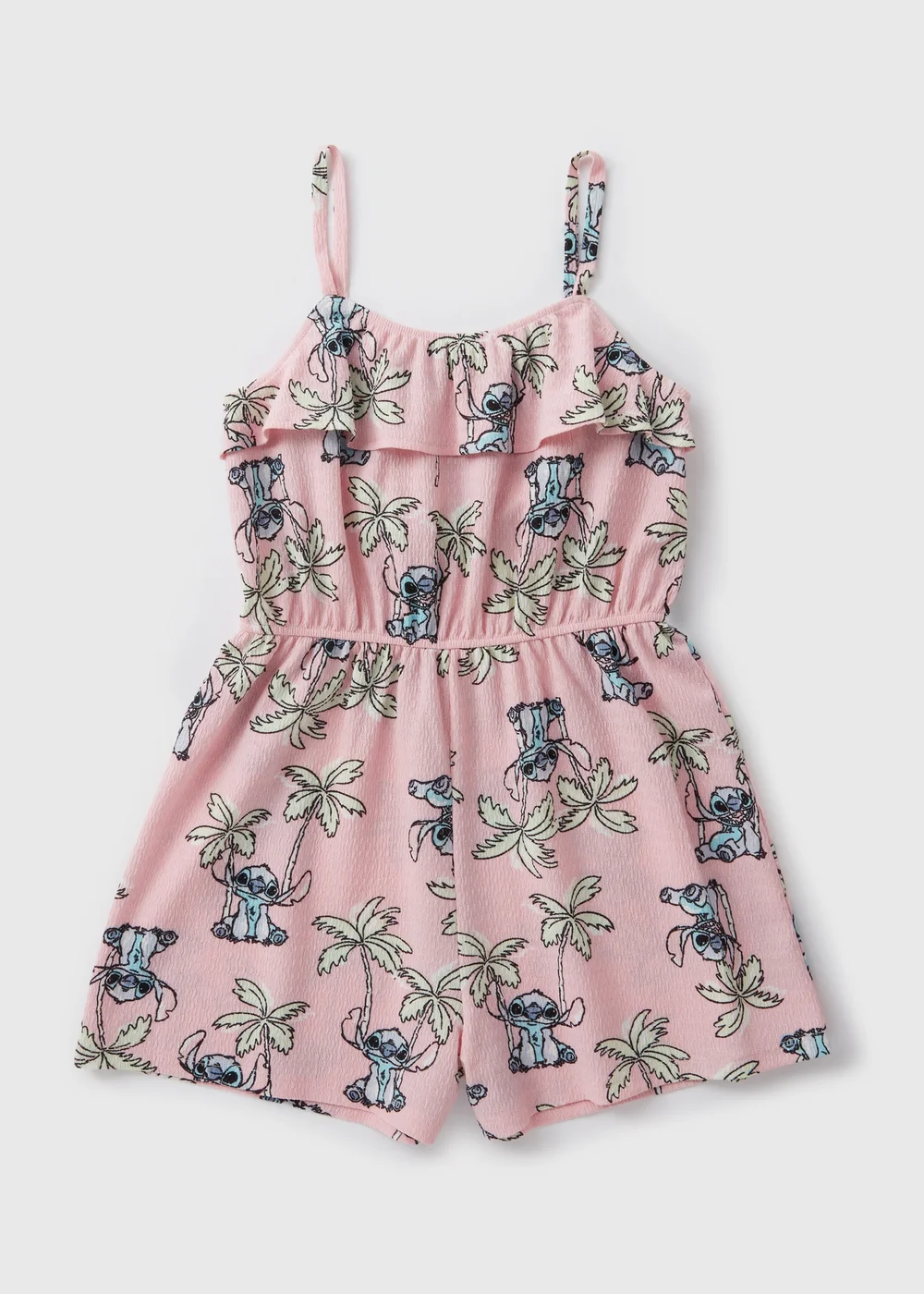 Disney Kids Pink Stitch Playsuit (4-12yrs) - 4 Yrs Image 1