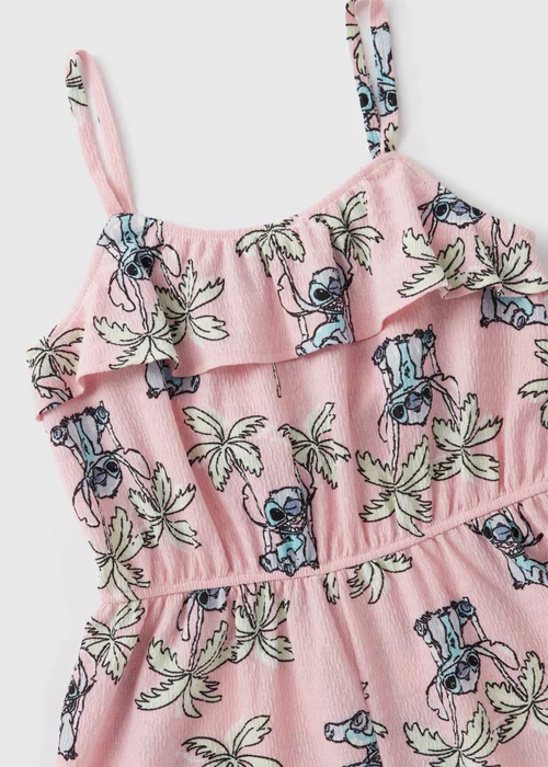 Disney Kids Pink Stitch Playsuit (4-12yrs) - 4 Yrs Image 2