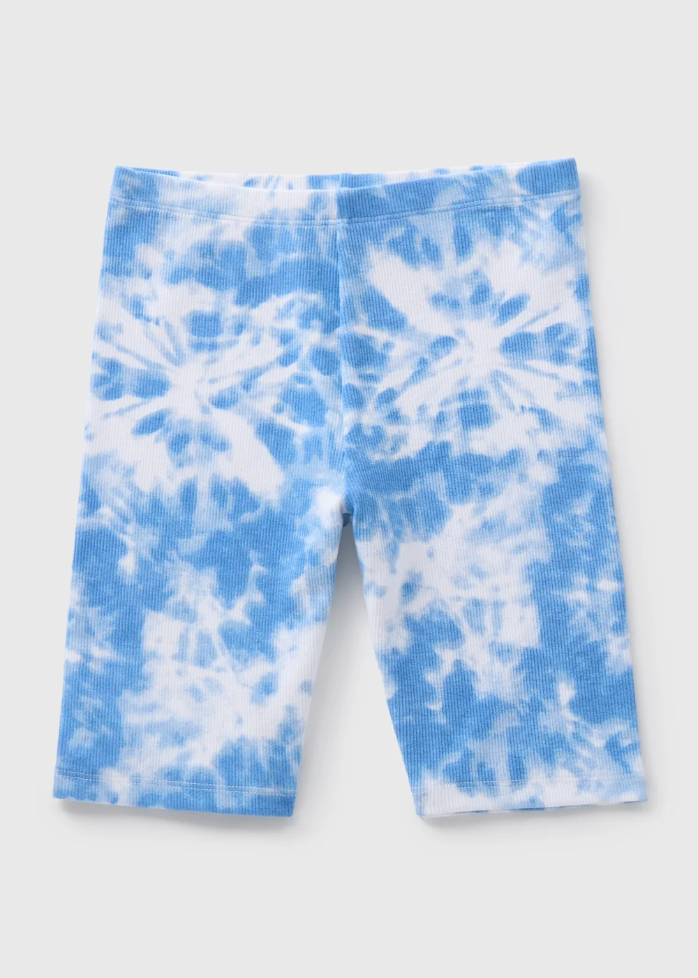 Girls Blue Tie Dye Cycling Shorts (7-13yrs) - Age 7 Years Image 1