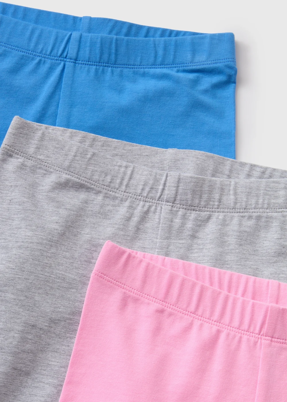 Girls 3 Pack Multicolour Cycling Shorts (7-13yrs) - Age 10 Years Image 2