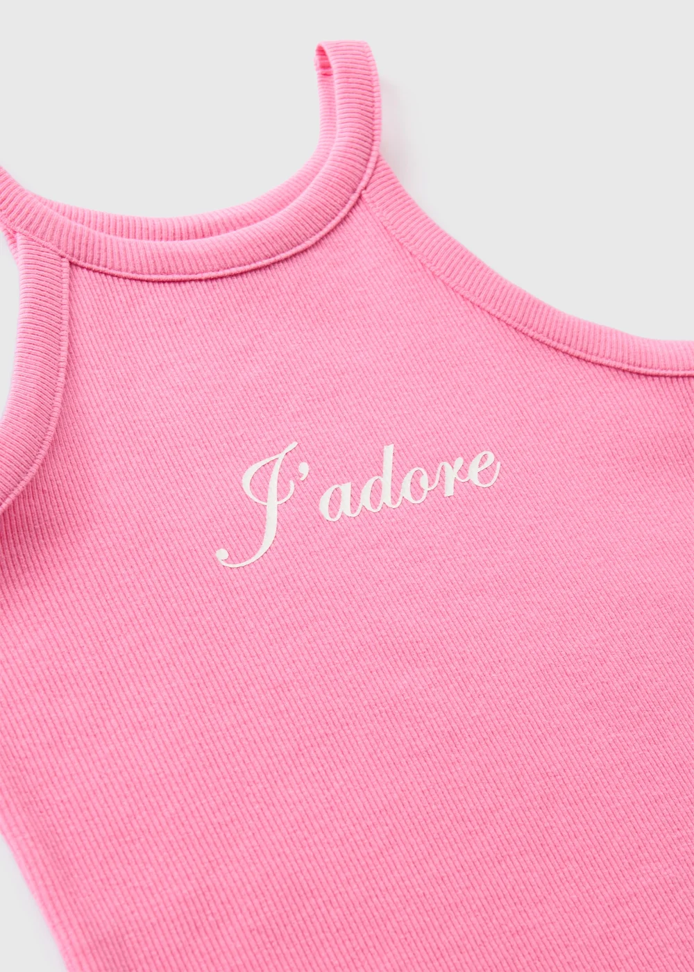 Girls Pink J'Adore Vest Top (7-13yrs) - Age 7 Years Image 2