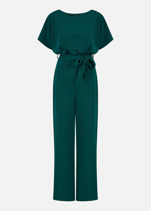 Mela Batwing Stretch Jumpsuit in Green - 10 Image 4