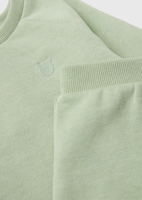 Baby Green Sweatshirt & Joggers Set (Newborn-23mths) - Age 0 - 3 Months Image 2