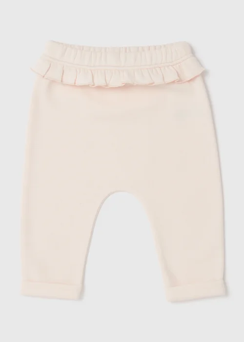 Baby Pink Ruffle Joggers (Newborn-23mths) - Newborn Image 1