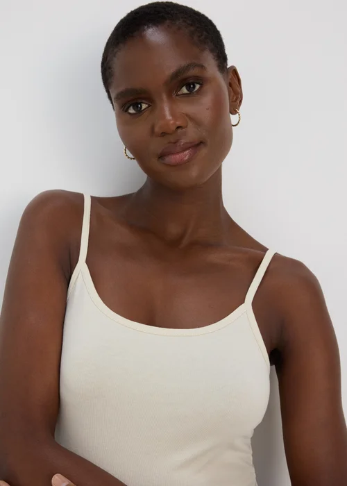 Cream Basic Cami Top - 8 Image 3