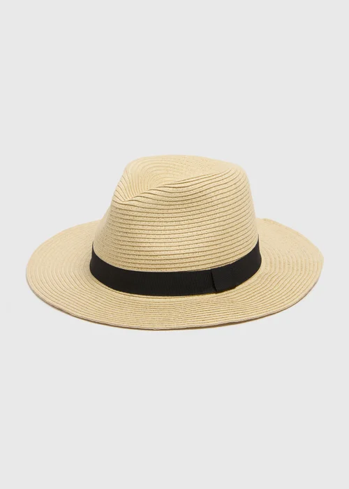 Natural Trilby Hat - One Size Image 1