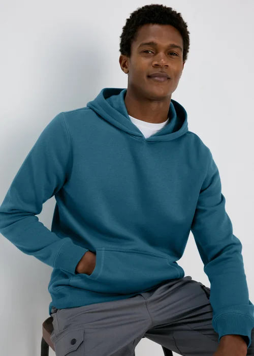 Blue Essential Pull On Hoodie - S Image 1