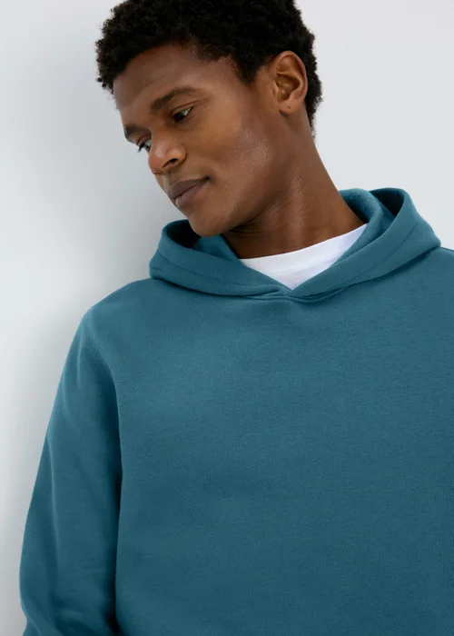 Blue Essential Pull On Hoodie - S Image 3