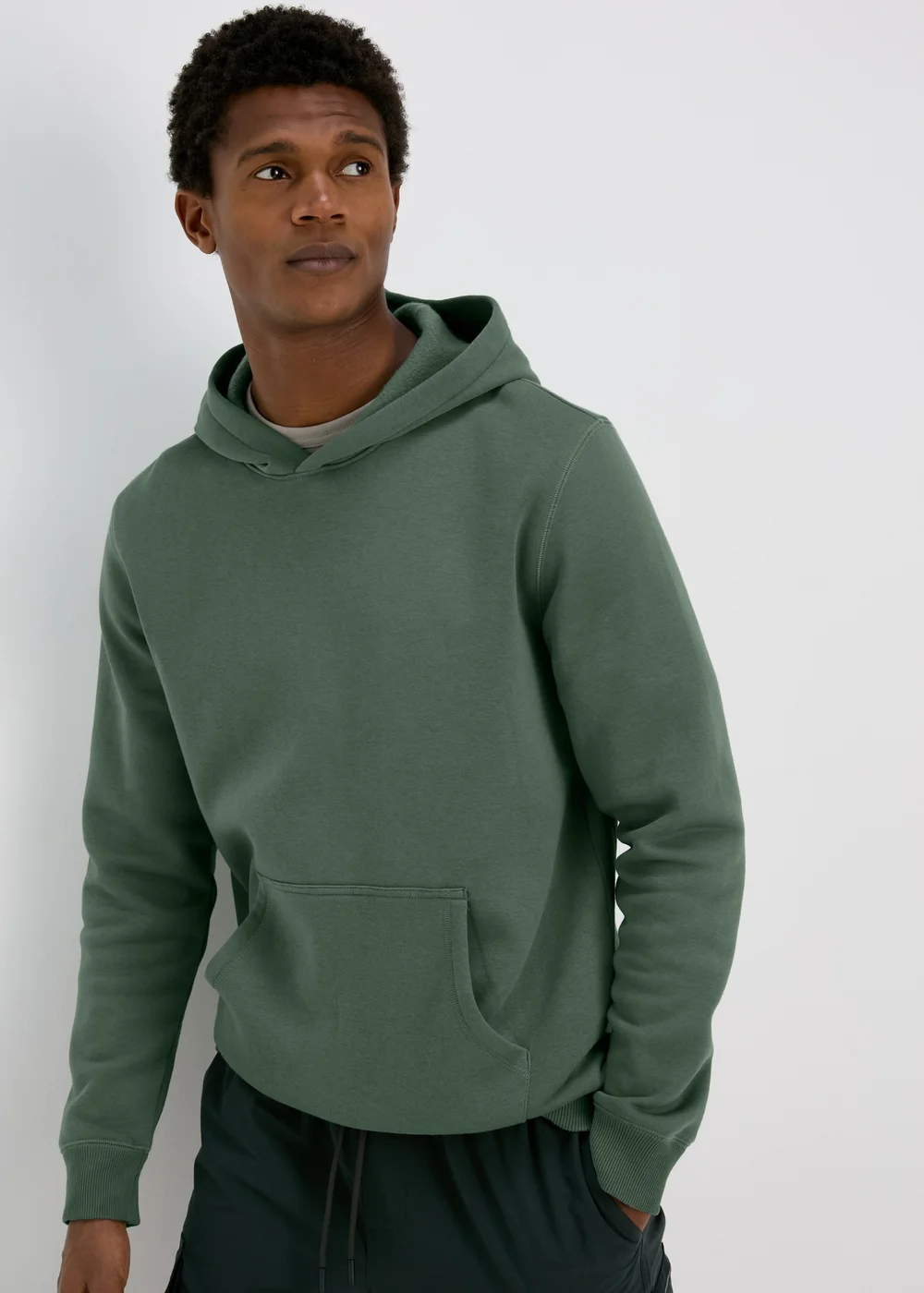 Green Essential Pull On Hoodie - S Image 1