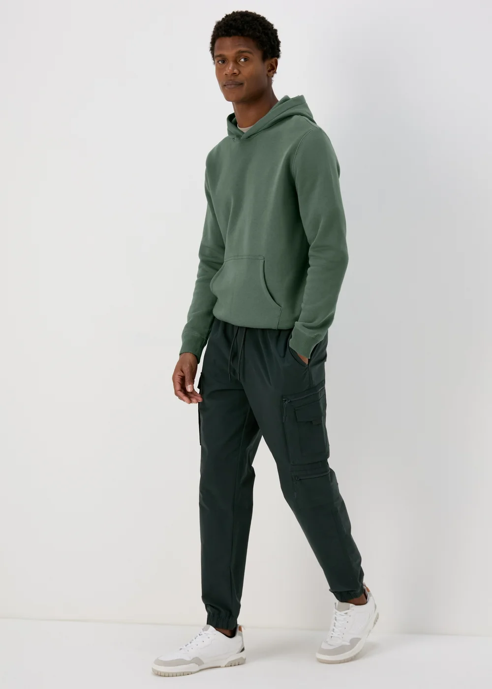 Green Essential Pull On Hoodie - S Image 4