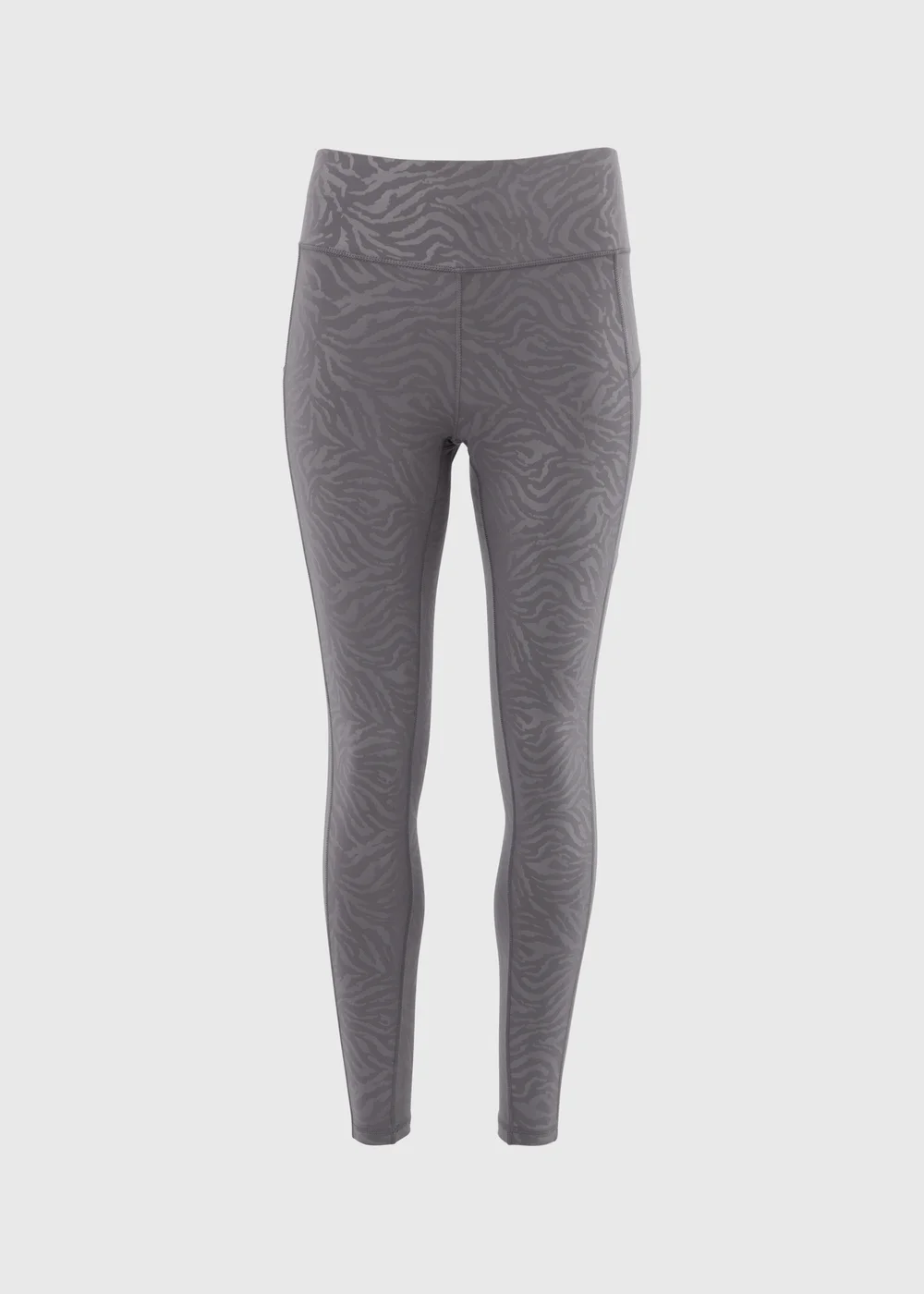 Souluxe Grey Tonal Printed Leggings - 8 Image 5