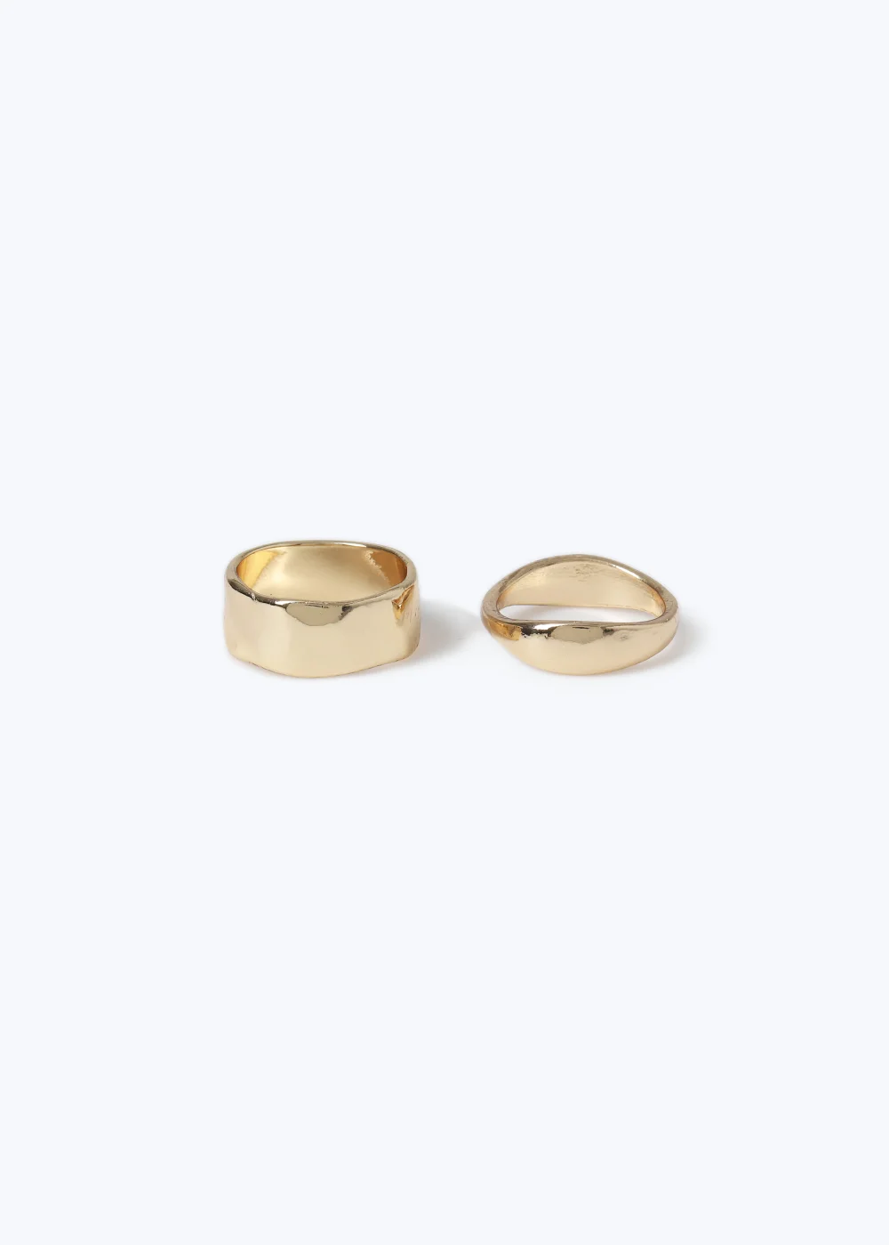 2 Pack Gold Rings - 17mm Image 2