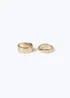 2 Pack Gold Rings - 17mm Image 2
