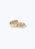 2 Pack Gold Rings - 17mm Image 1