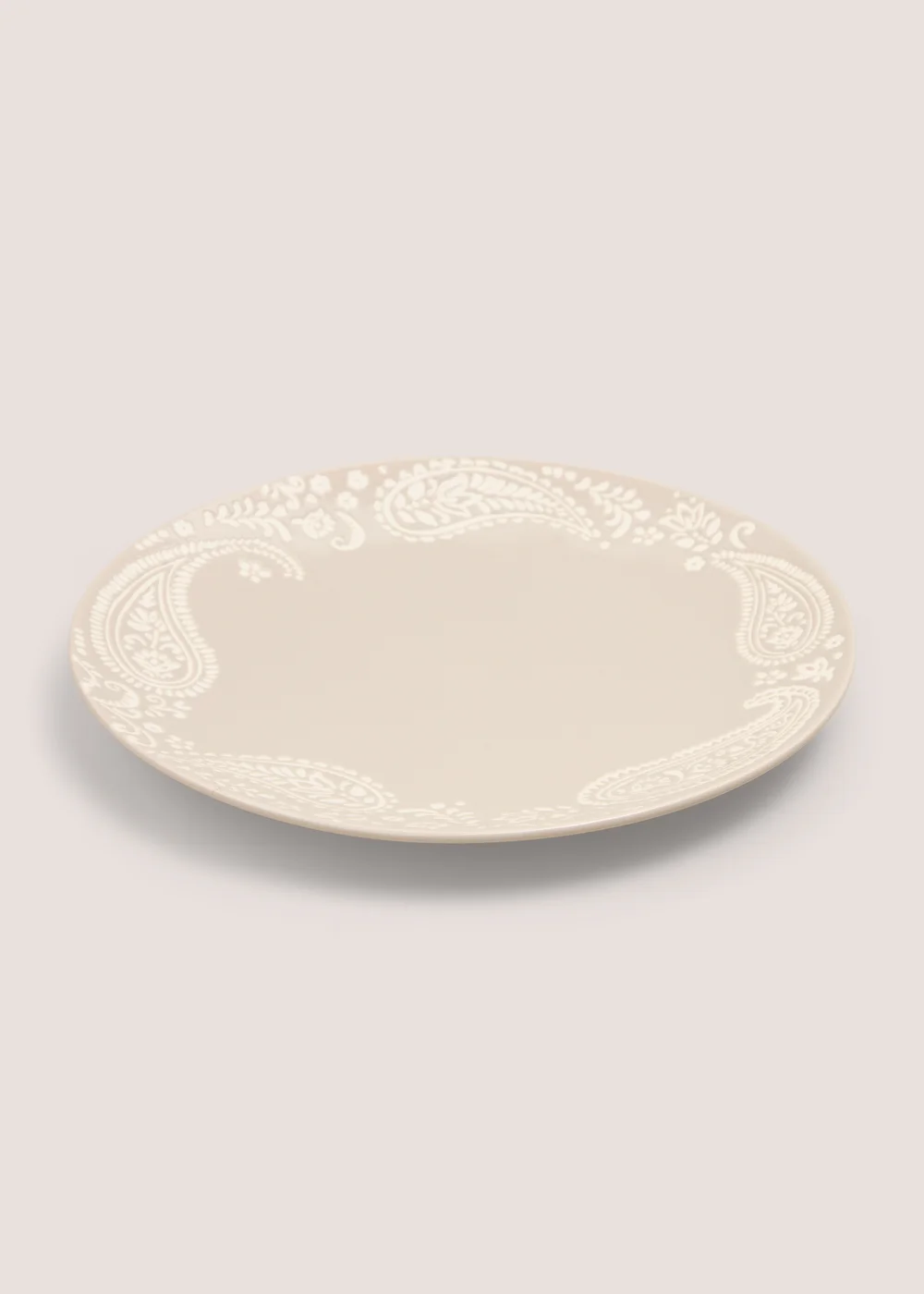 Beige Artisan Wax Dinner Plate Image 1