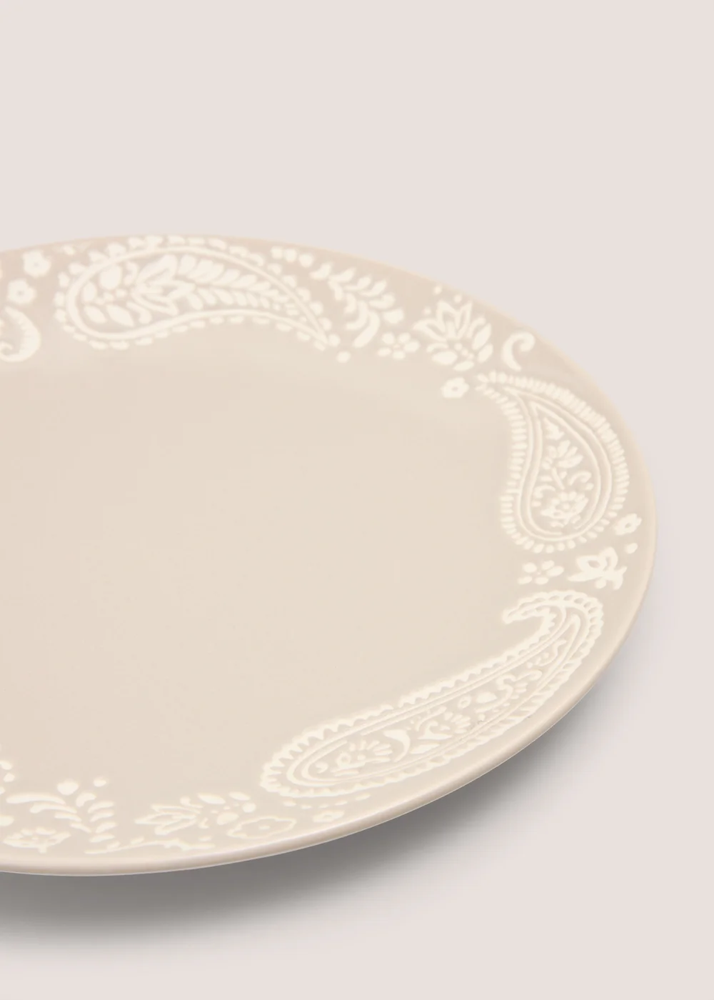 Beige Artisan Wax Dinner Plate Image 2