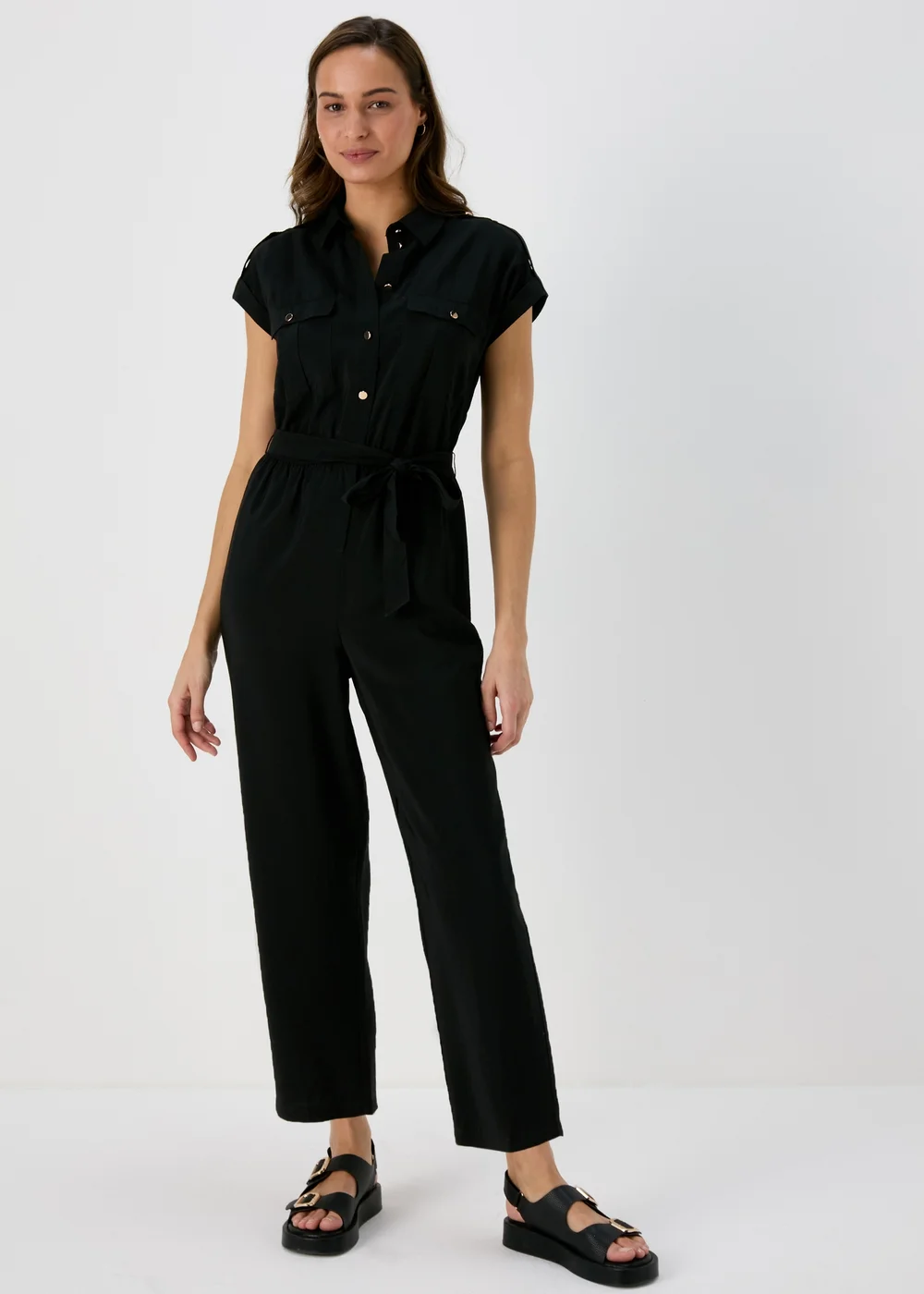 Et Vous Black Airflow Utility Jumpsuit - 8 Image 1