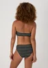 Black Mono Stripe Textured Bandeau Top - Size 6 Image 2