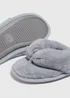 Grey Fur Slippers - Small Image 2