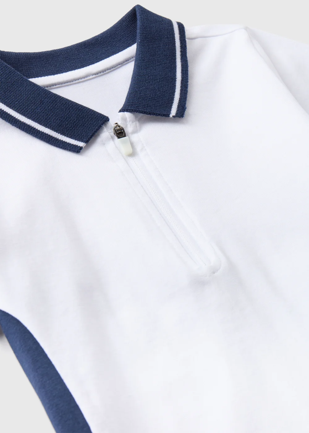 Boys Blue & White Polo Shirt & Shorts Set (1-7yrs) - 1-1.5 Yrs Image 2