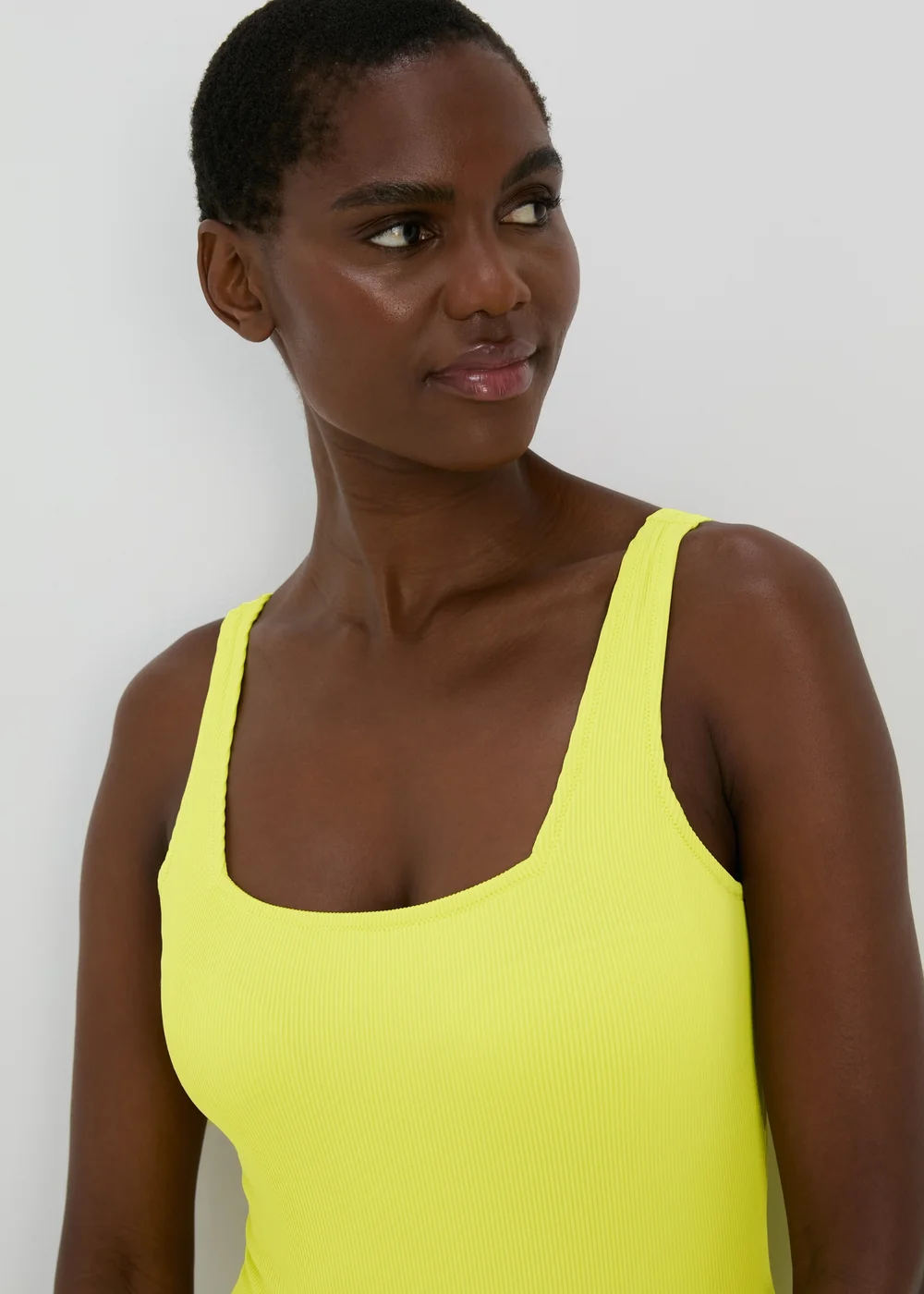 Lime Ribbed Swimsuit - 6 Image 3