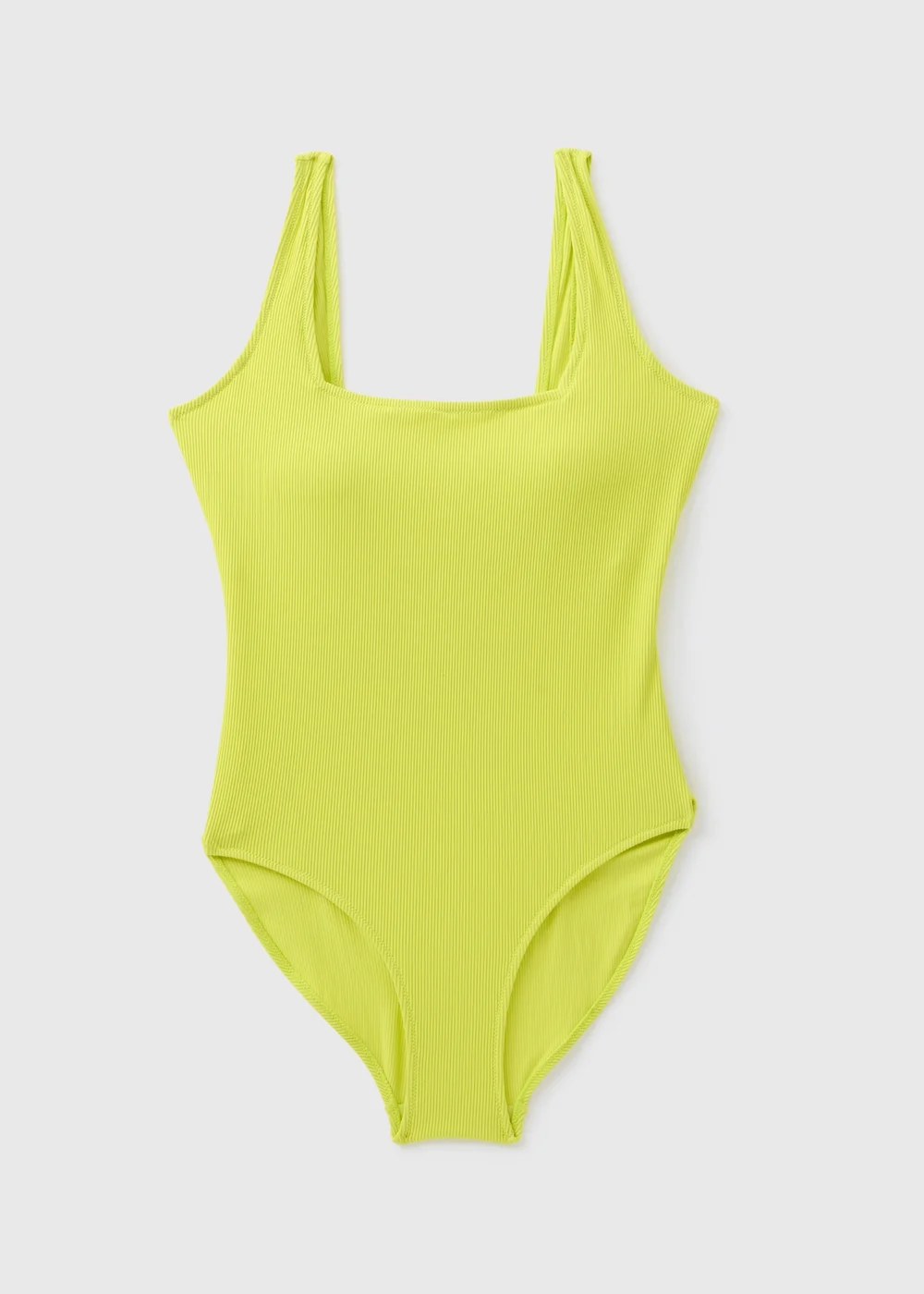 Lime Ribbed Swimsuit - 6 Image 4