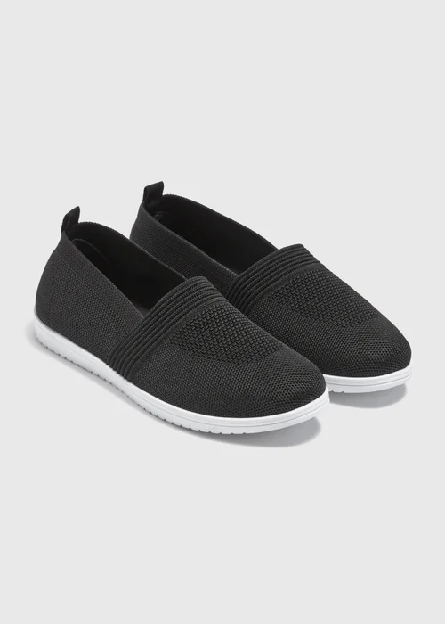 Black Knit Pump - Size 3 Image 1