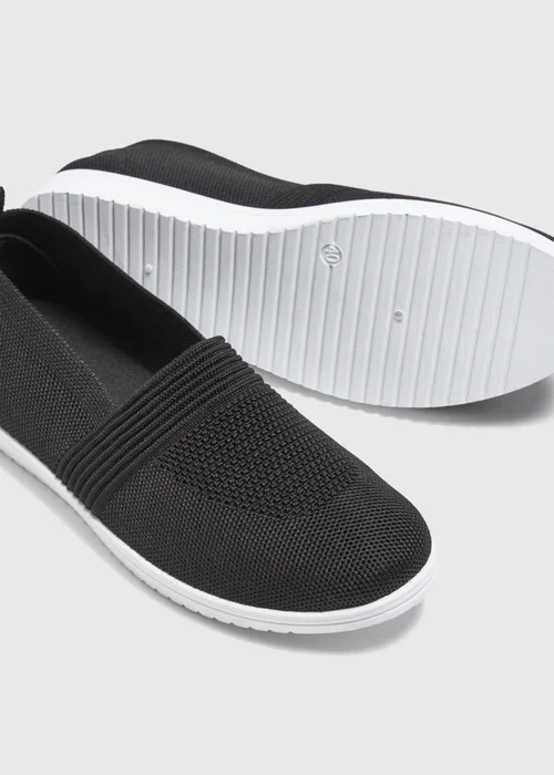 Black Knit Pump - Size 3 Image 2