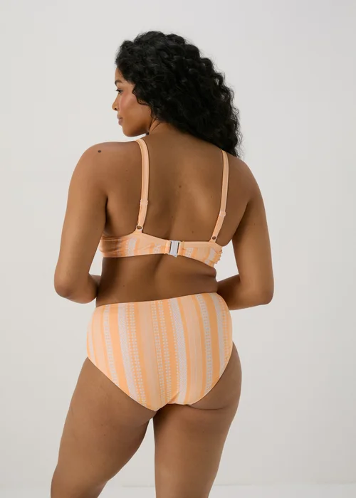 Orange Jacquard D Plus Midi Bikini Bottom - 6 Image 2